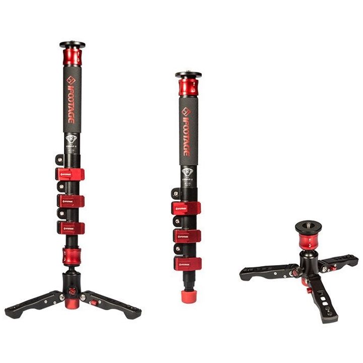 iFootage Cobra 2 A120-II Aluminium Monopod with Low-Profile Tripod **