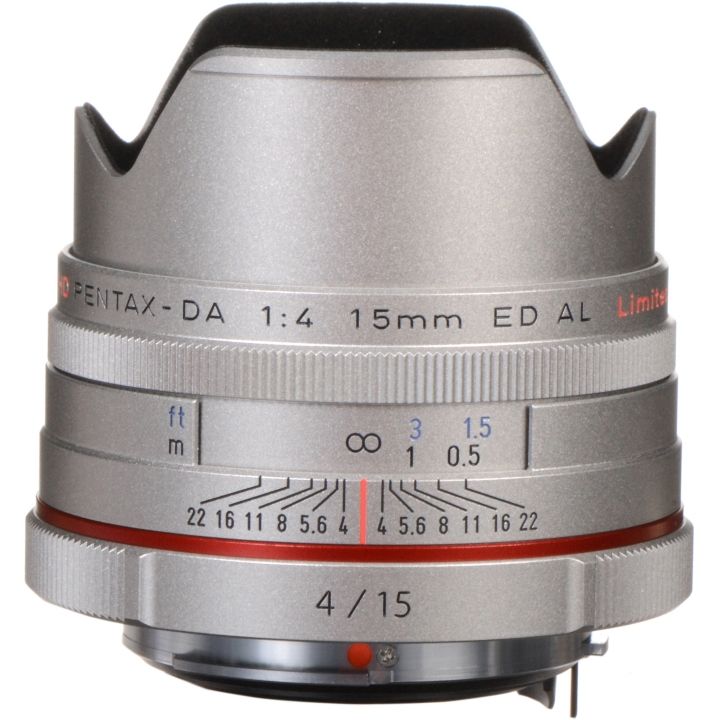 Pentax DA 15mm f/4 Limited ED AL HD Lens - Silver