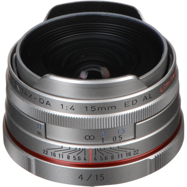 Pentax DA 15mm f/4 Limited ED AL HD Lens - Silver