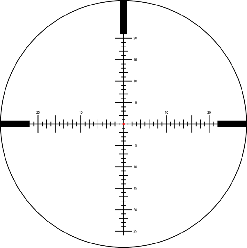 Vixen 5-30x56mm ED 34mm with IR ELD20 Reticle Zero Stop Tactical Riflescope