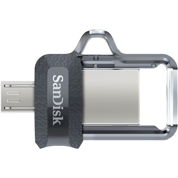 SanDisk Ultra Dual  m3.0 SDDD3 128GB USB3.0 Black USB3.0 micro-USB connector**