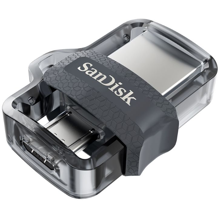 SanDisk Ultra Dual  m3.0 SDDD3 128GB USB3.0 Black USB3.0 micro-USB connector**