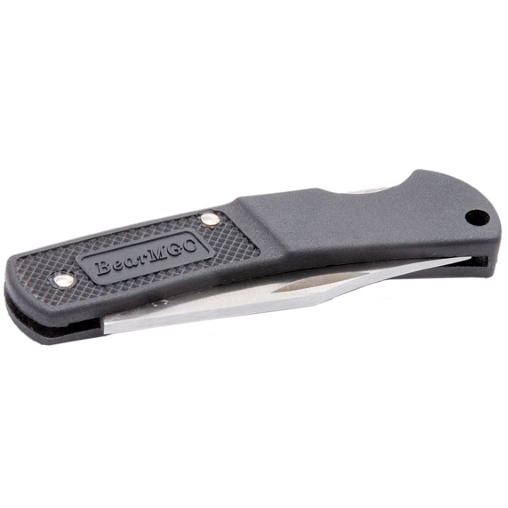 Bear & Son 3" Black Lightweigh Executive Upswept Lockback Knife