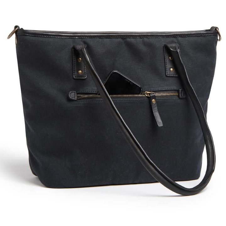 ONA Capri II Tote - Black Canvas