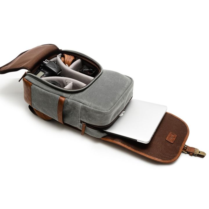 ONA Monterey Backpack - Smoke & Antique Congnac