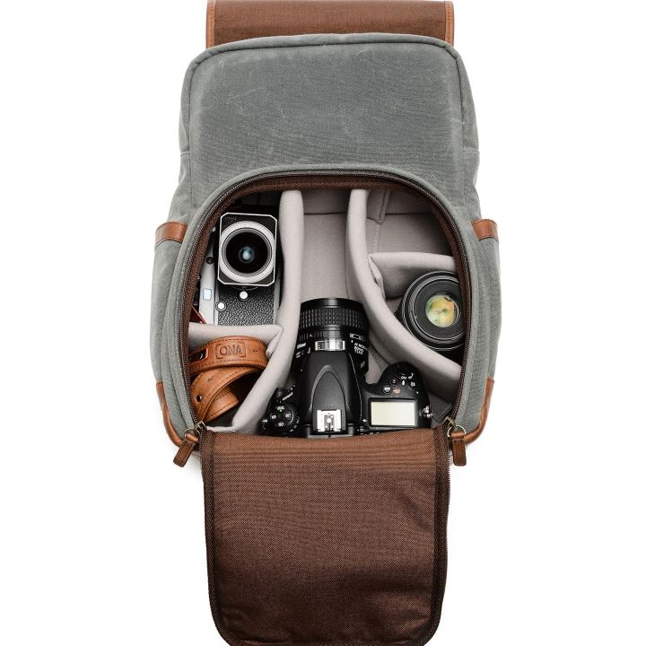 ONA Monterey Backpack - Smoke & Antique Congnac