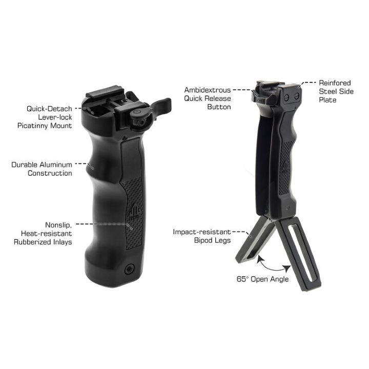 Leapers UTG Pistol Grip with Collapsible Internal Bipod