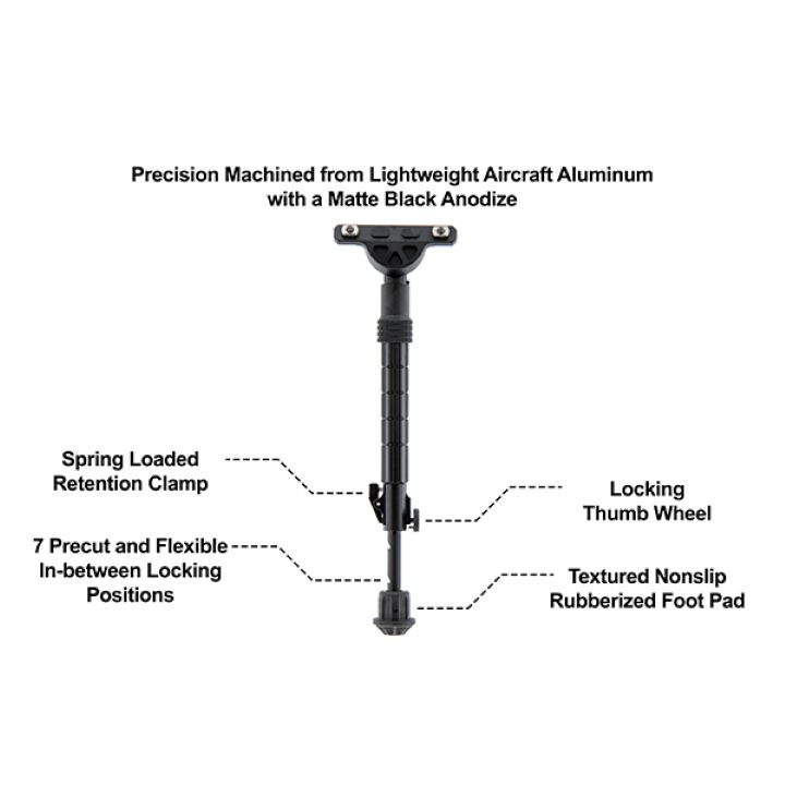 Leapers UTG RECON FLEX M-Lock Bipod 8-11.8"