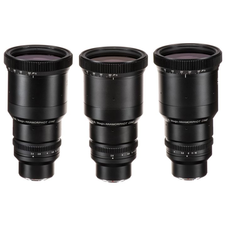 SLR Magic Anamorphot-CINE 2x, 3-lens set - 35mm, 50mm 70mm MFT MT in one 3-lens case