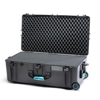 HPRC 2745W - Wheeled Hard Case with Cubed Foam (Grey) Kit with 4x Stainless Steel Clips