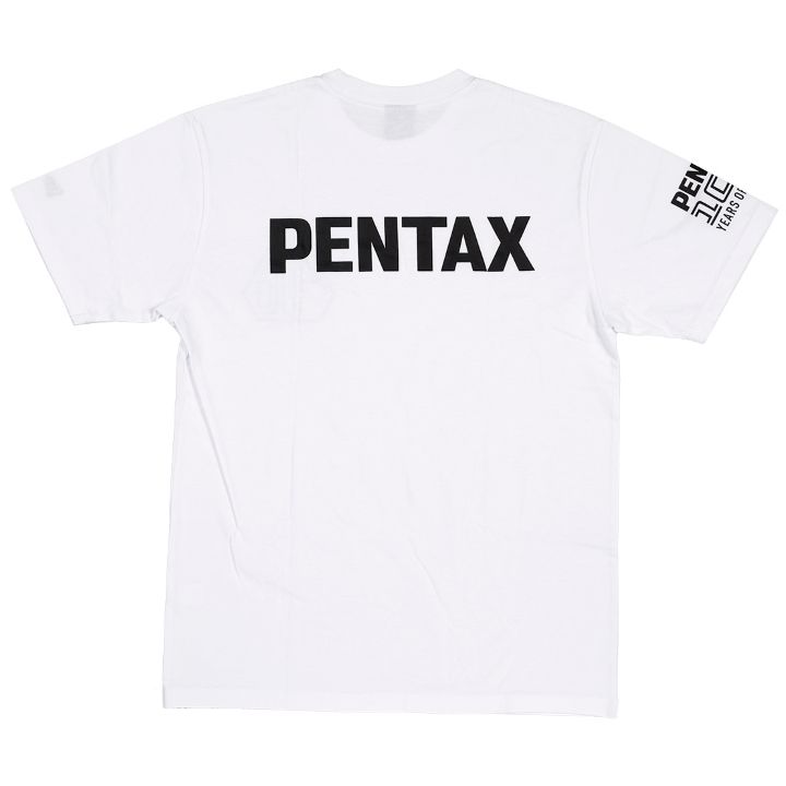 Pentax New Era 100th Tshirt WT/BK Large