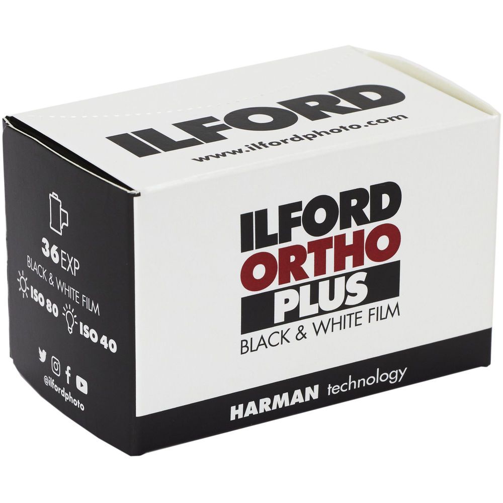 Ilford Ortho Plus 35mm 36 Exposure Black & White Film