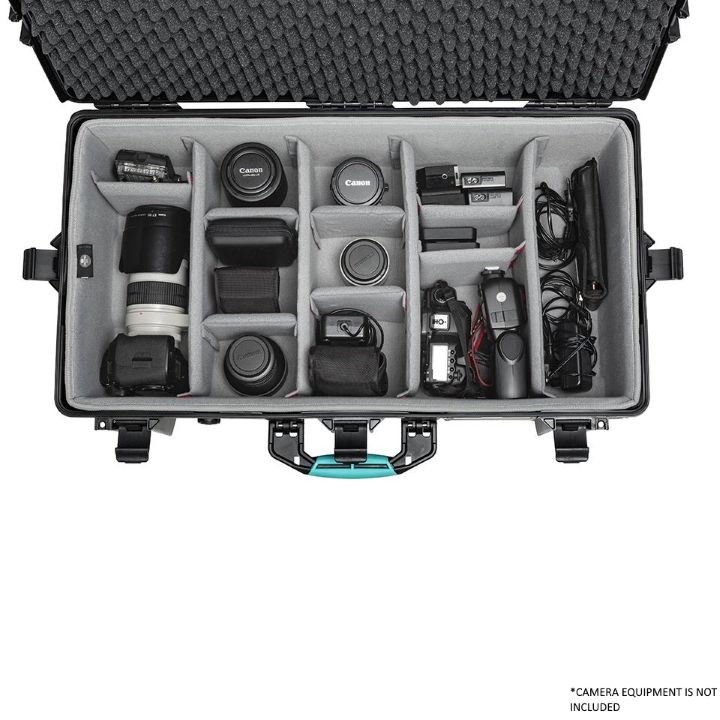 HPRC 2745W - Wheeled Hard Case with Second Skin Liner & Dividers - Black