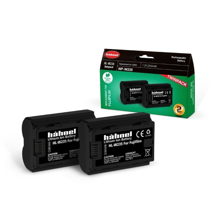 Hahnel Digital Still battery HL-W235 Twin Pack for Fuji 2250mAh 7.2V