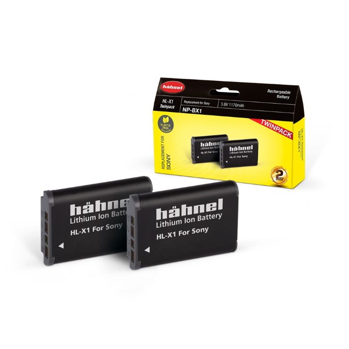 Hahnel Digital Still battery HL-X1 Twin Pack for Sony 1170mAh 3.6V