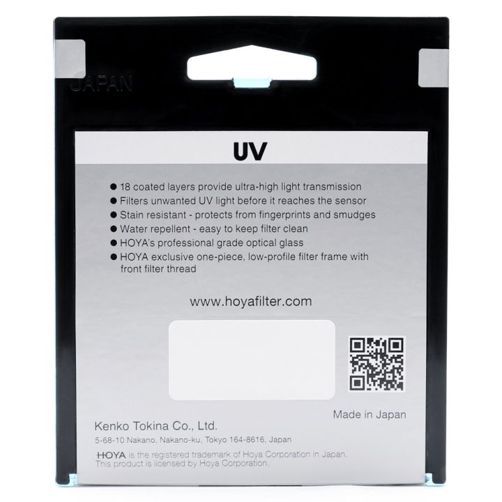 Hoya 72mm Fusion One UV Filter **