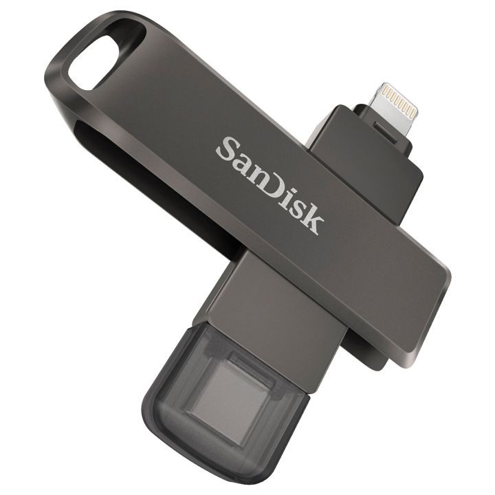 SanDisk iXpand Luxe SDIX70N 256GB Flash Drive iOS/Android Lightning & Type C USB3.1