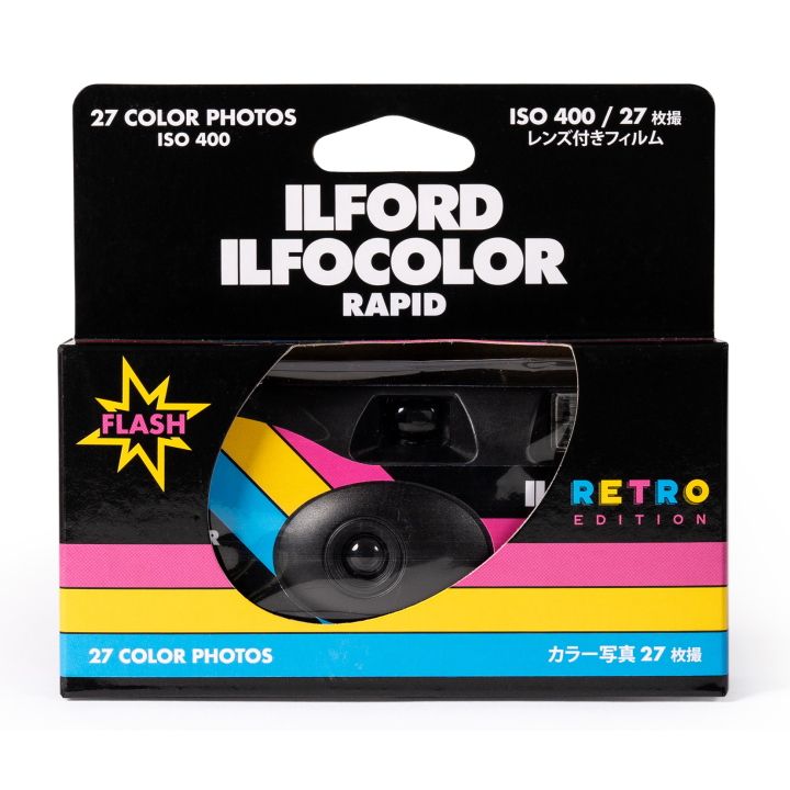 Ilford IlfoColor Retro Single Use Camera - 27 exposures / ISO400 - Black