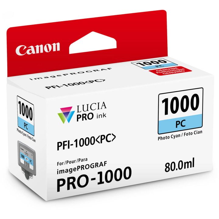 Canon PFI-1000PC Photo Cyan Ink Cartridge