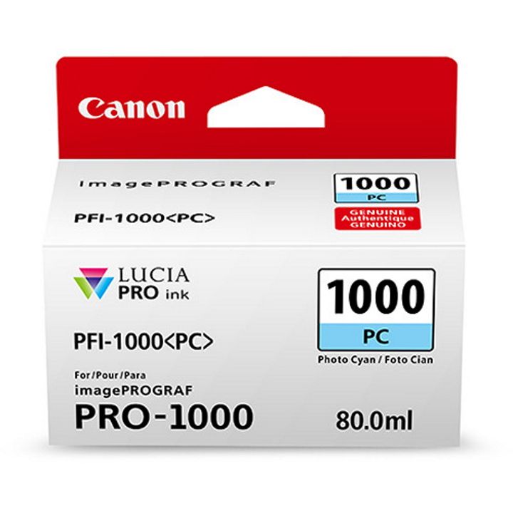 Canon PFI-1000PC Photo Cyan Ink Cartridge