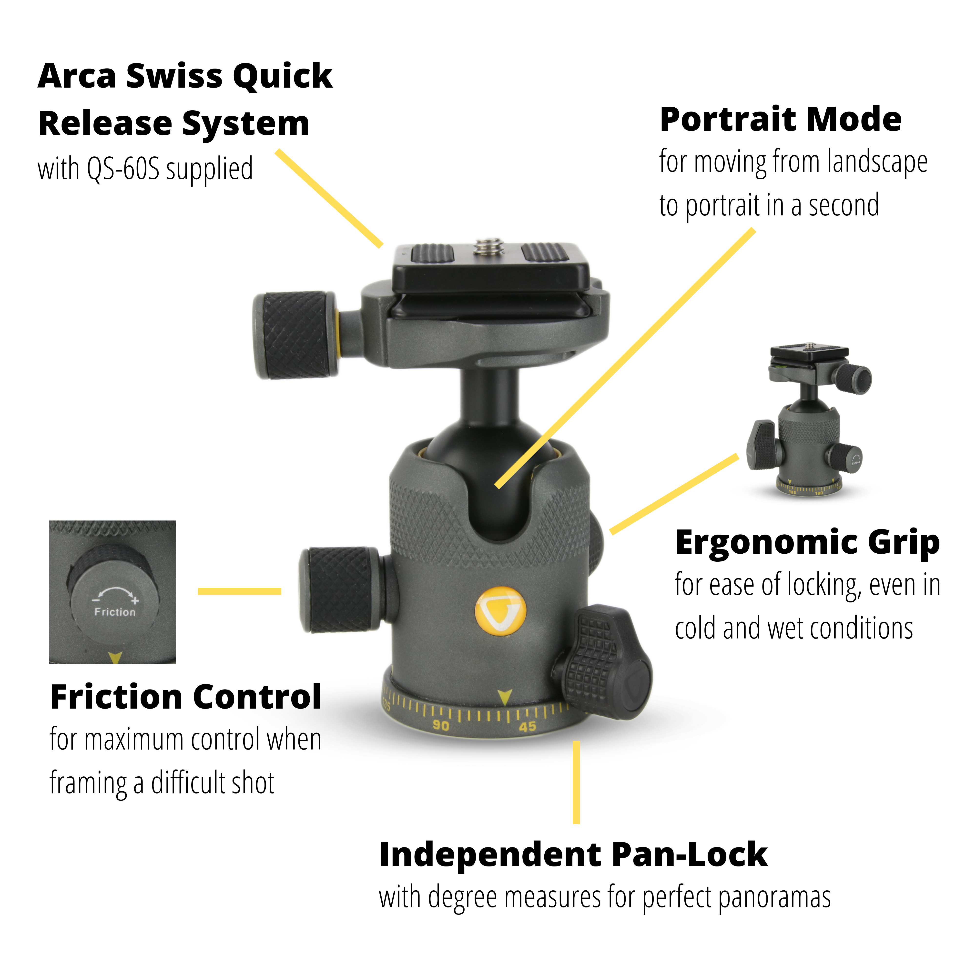 Vanguard VEO 3 GO 235AB Aluminium Tripod / Monopod with T-50 Ball Head