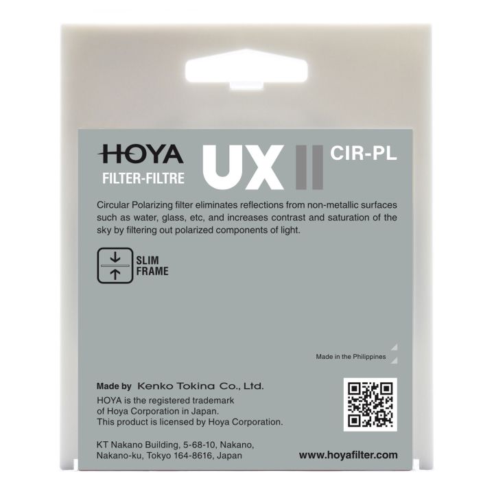 Hoya 49mm UX II Circular Polariser Filter