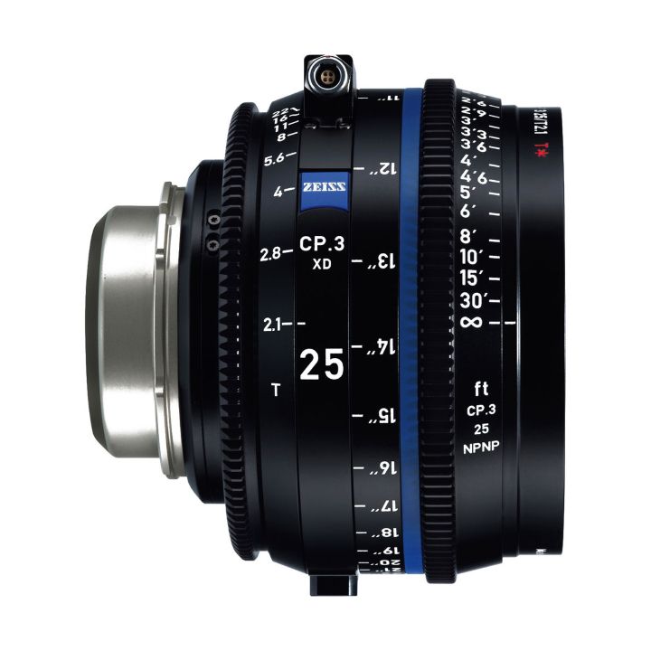 Zeiss CP.3 25mm T2.1 Feet XD eXtended Data Compact Prime Cine Lens for PL Mount