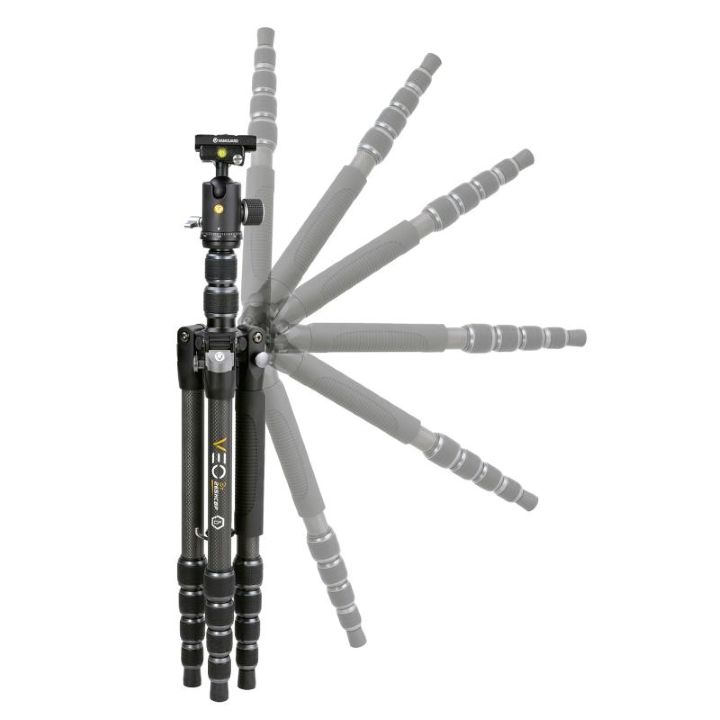 Vanguard VEO 3T 235CBP Carbon Fibre Travel Tripod with BP-50 Ball Head & Remote Control