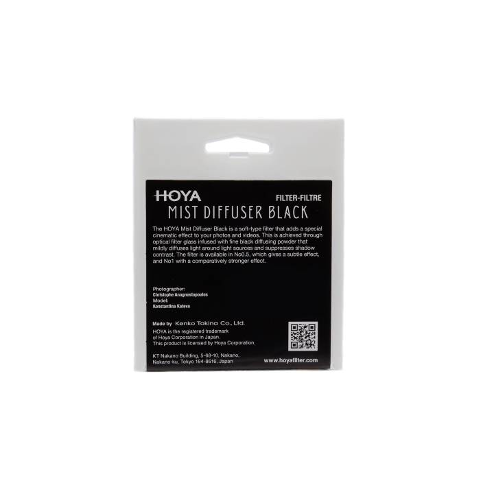Hoya 62mm Mist Diffuser Black No 1 Filter