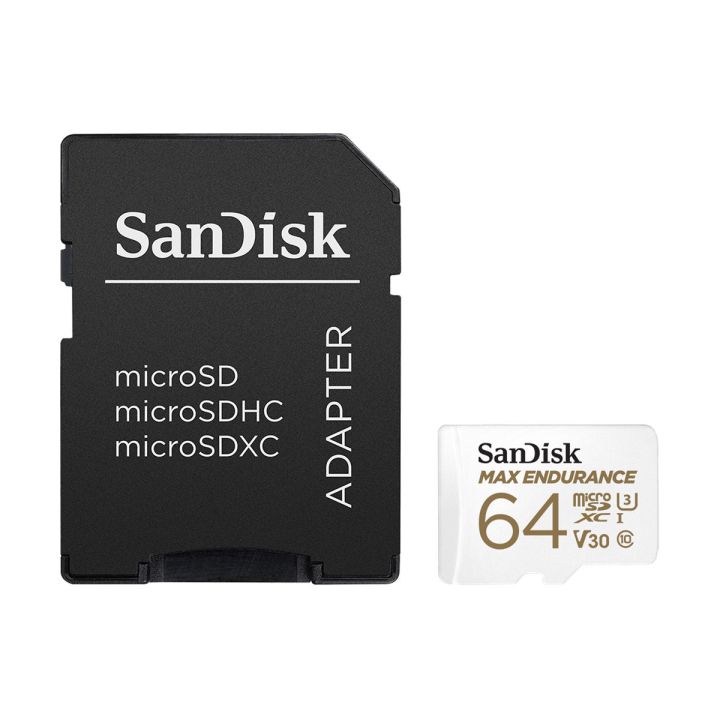 SanDisk MAX ENDURANCE 64gb microSD Card R100 W40