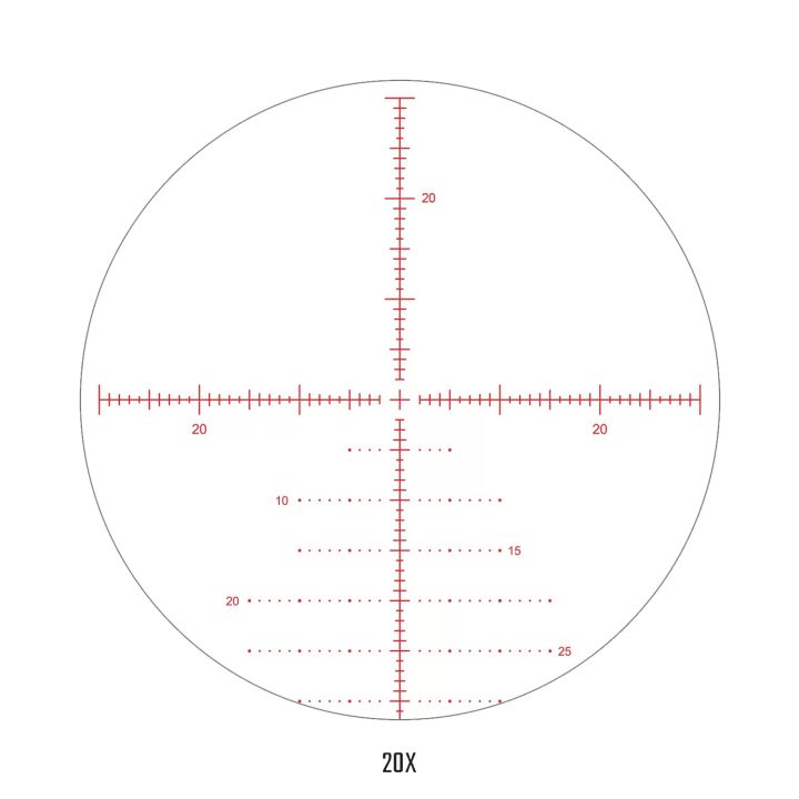 Athlon Helos BTR GEN 2 4-20x50mm FFP APLR6 30mm MOA Illuminated Riflescope