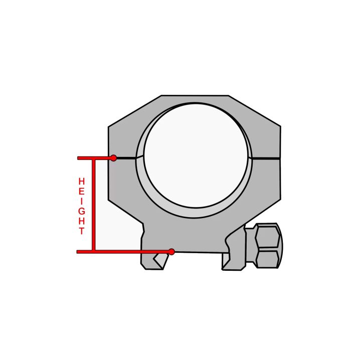 Athlon Armor 1" Low Scope Rings 0.9"