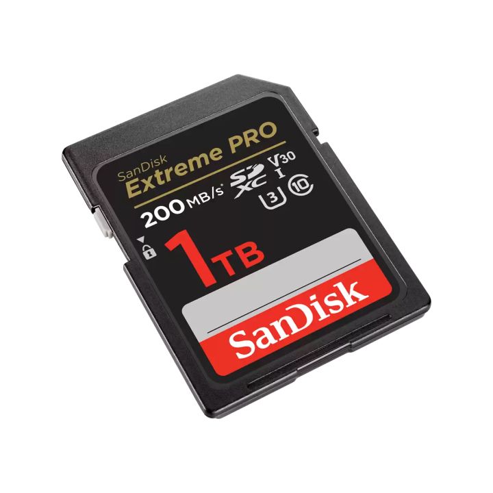 SanDisk Extreme PRO SDXC 1TB 200MB/s R 140MB/s W UHS-I U3 C10 V30 Card