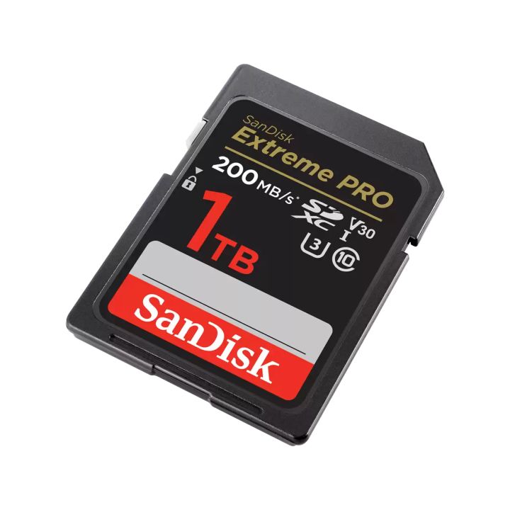 SanDisk Extreme PRO SDXC 1TB 200MB/s R 140MB/s W UHS-I U3 C10 V30 Card