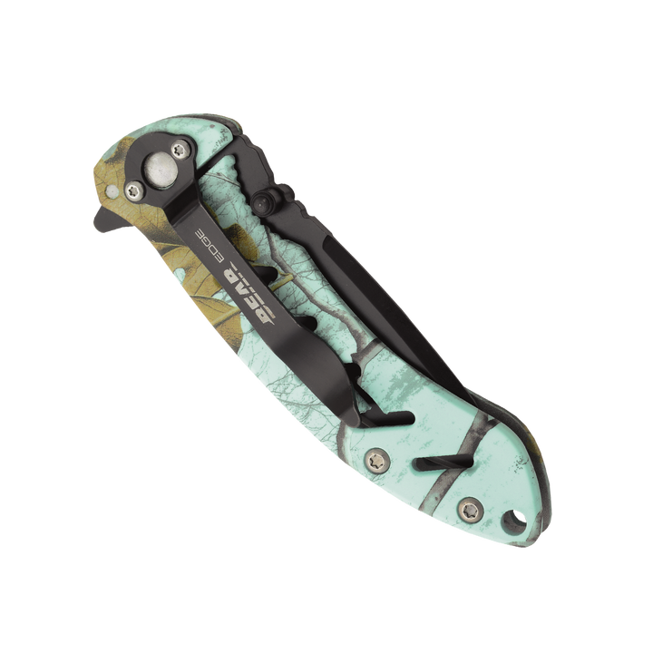 Bear Edge Brisk 1.0 4 1/16" Real Tree  Edge Teal Camo Frame Lock Folder