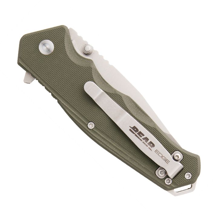 Bear Edge 4 1/2" OD Green Sideliner Lock Knife