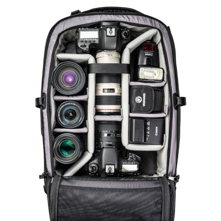 Vanguard VEO Select 55BT Roller Bag / Backpack with 4 Wheels - Black