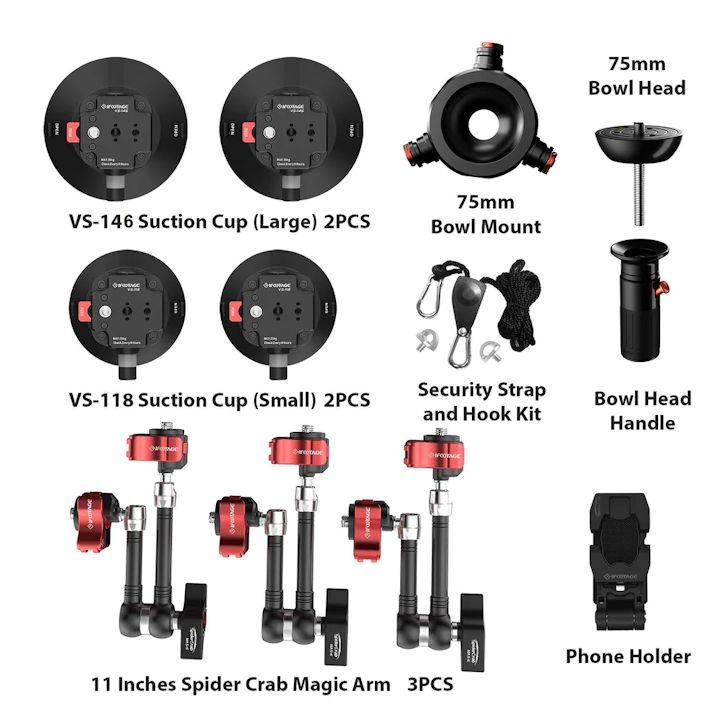 iFootage Spider Crab Vehicl Camera Mount VM-1