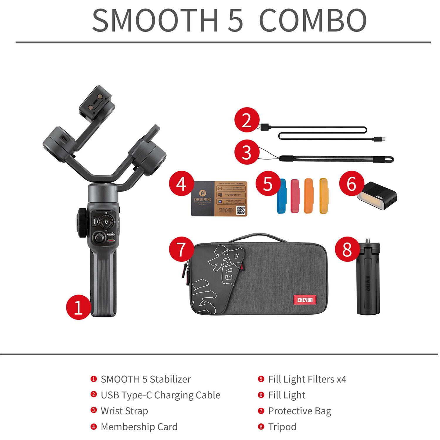 Zhiyun SMOOTH 5 Smartphone Gimbal Combo