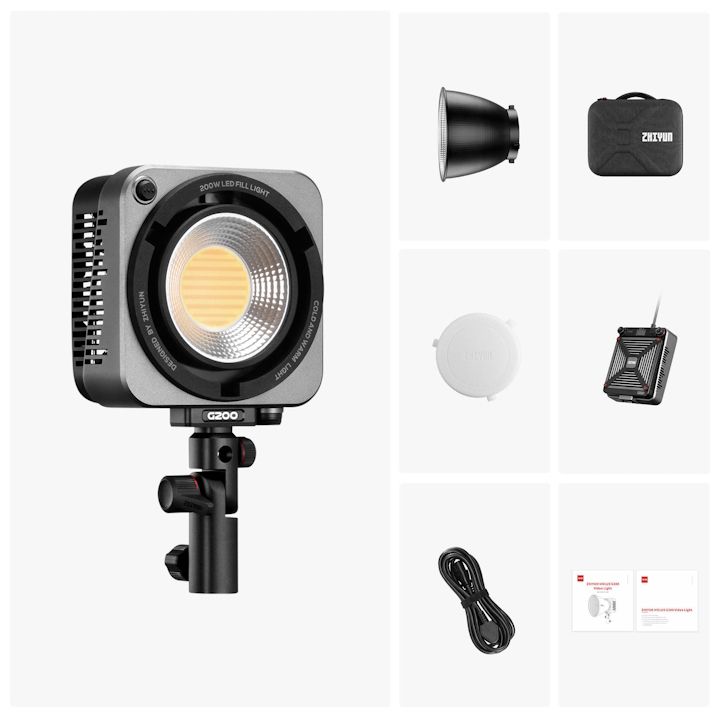 ZHIYUN MOLUS G200 200W Bi-Colour COB Light