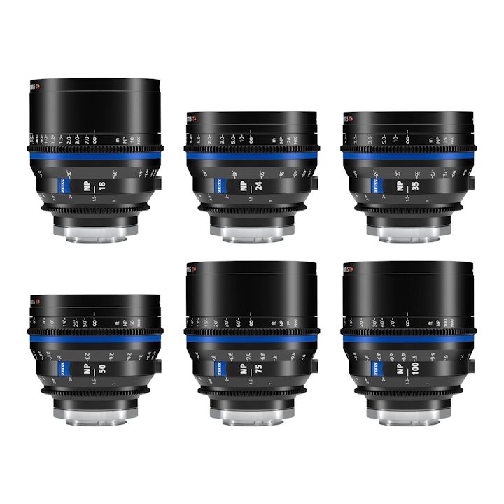 Zeiss Nano Prime 6 Lens Kit 18/24/35 /50/75/100mm Sony E Mount with Transport Case