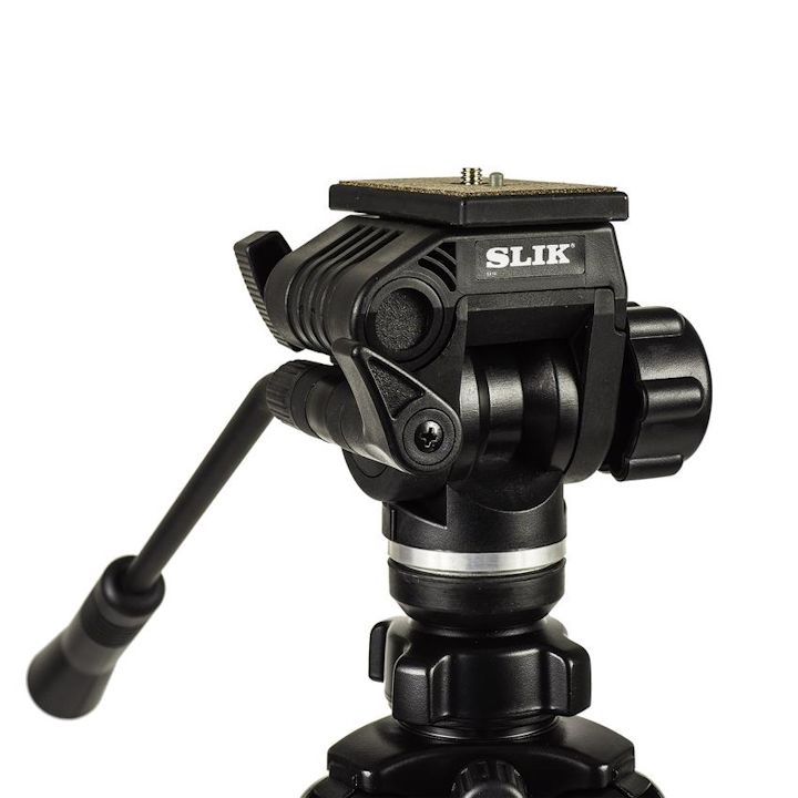 SLIK 504QF II Aluminium Tripod with 504QF II Video Fluid Pan Head