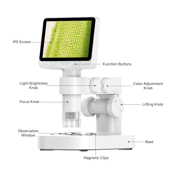 BeaverLab Darwin M2A Digital Microscope with Viewing Screen (Platform and Accessory Kit)