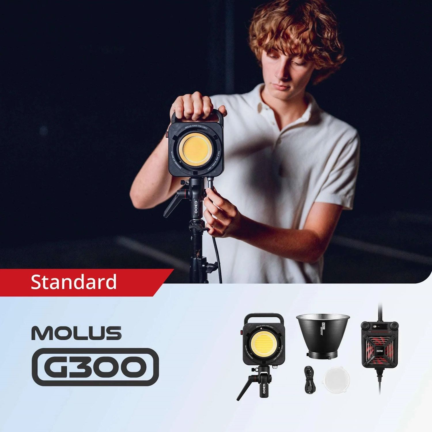 ZHIYUN MOLUS G300 300W Bi-Colour COB Light