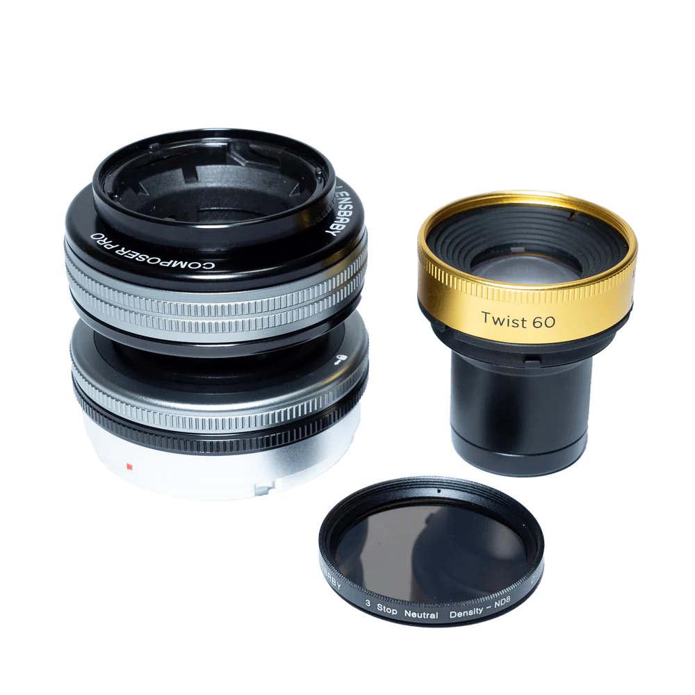 Lensbaby Twist 60 + Double Glass II Optic Swap Kit for Canon EF Mount