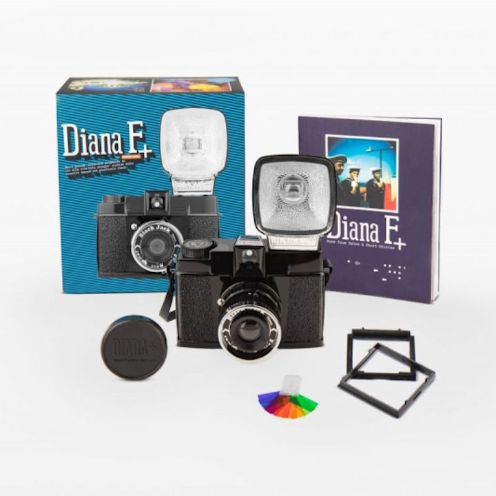 Lomography Diana F+ Camera & Flash Black Jack