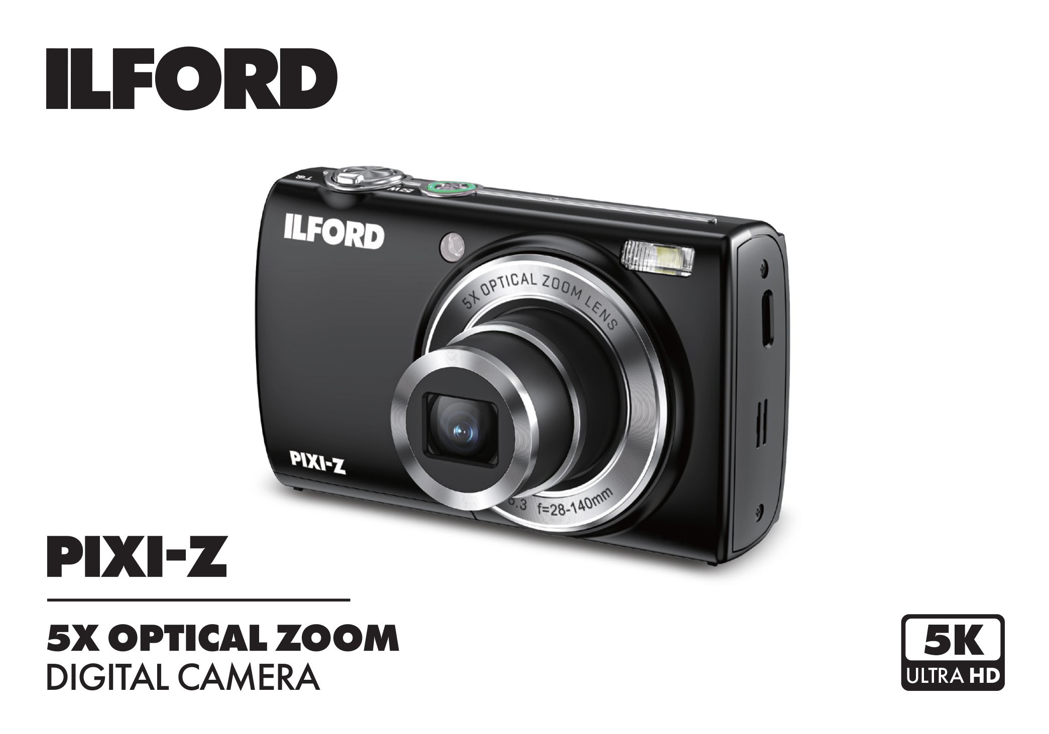 ILFORD PIXI-Z 5x Digital Camera - Black