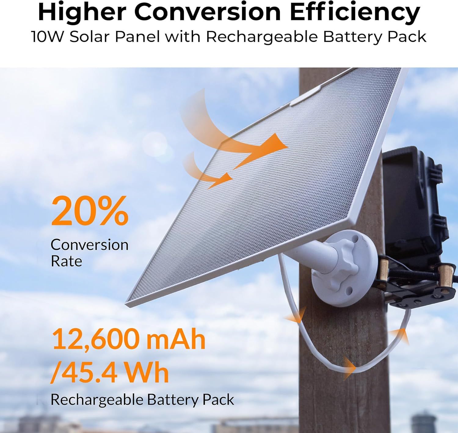Brinno ASP1000-P Solar Power Kit for BCC2000 & BCC2000 Plus