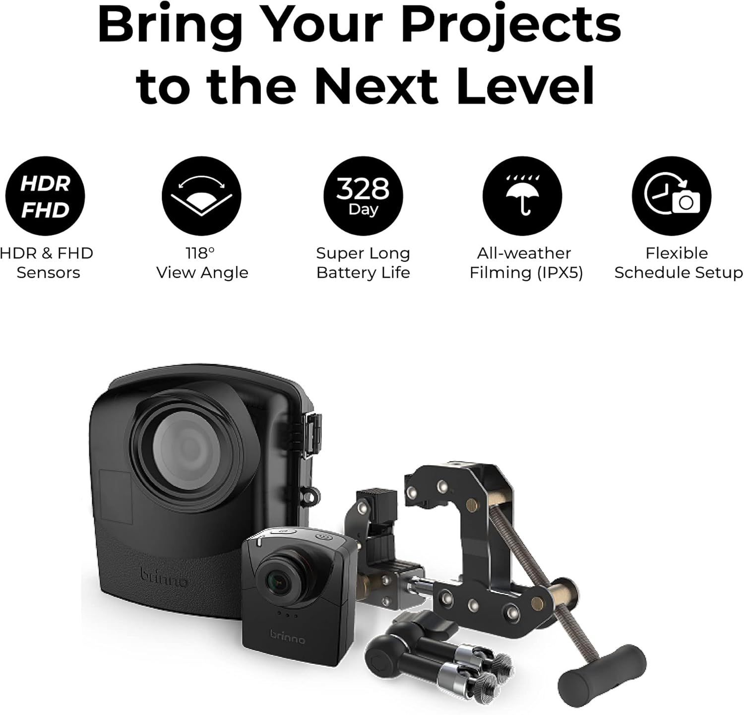 Brinno BCC2000 Construction Trio Bundle Pack - Timelapse Camera Kit