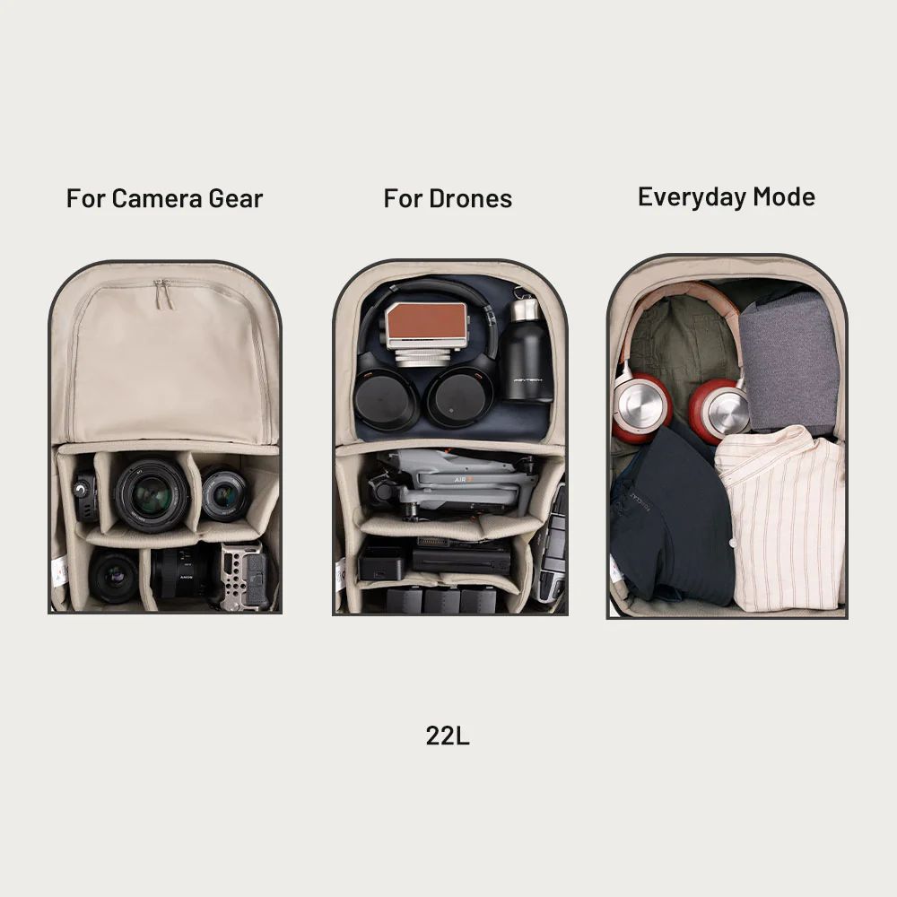 PGYTECH OneGo Lite Backpack 16L ( Matte Black )